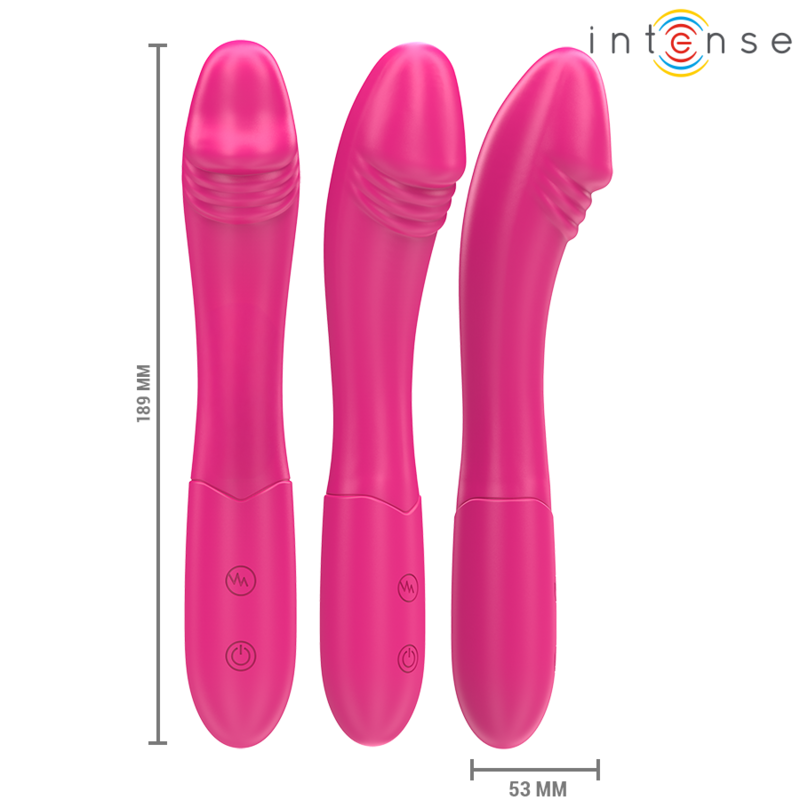 INTENSE HIGH TECH Belinda Vibrateur 19 Cm Flexible 10 Vibrations Rose — vue détaillée