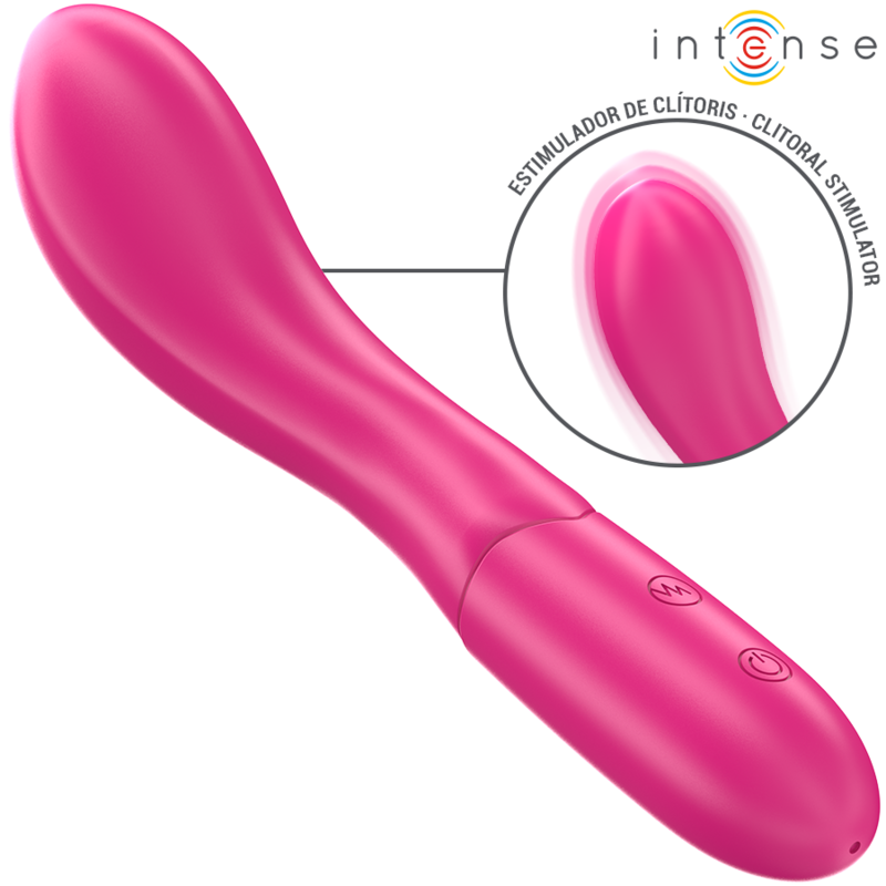 INTENSE HIGH TECH Lisette Vibrateur 19 Cm Souple 10 Vibrations Rose - Aura Intime