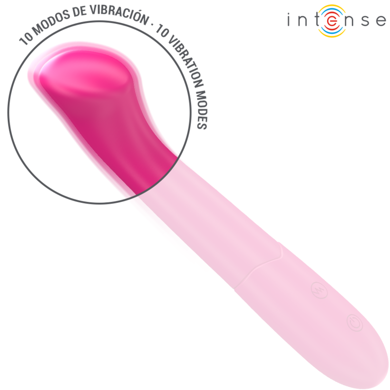 INTENSE HIGH TECH Paty Vibrateur 19 Cm Flexible 10 Vibrations Modèle 2 Rose — vue alternative