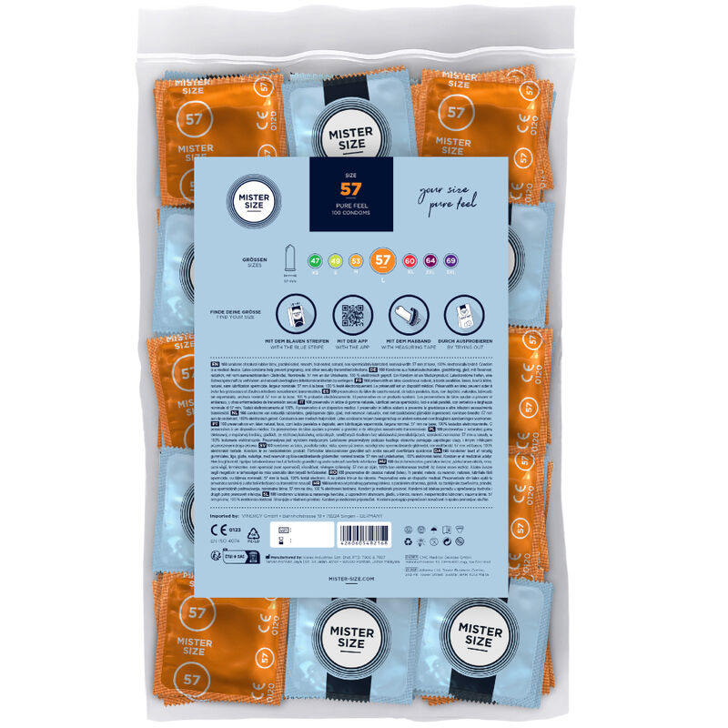 MISTER SIZE Préservatif Taille L 57 Mm (100 Unités) — vue détaillée