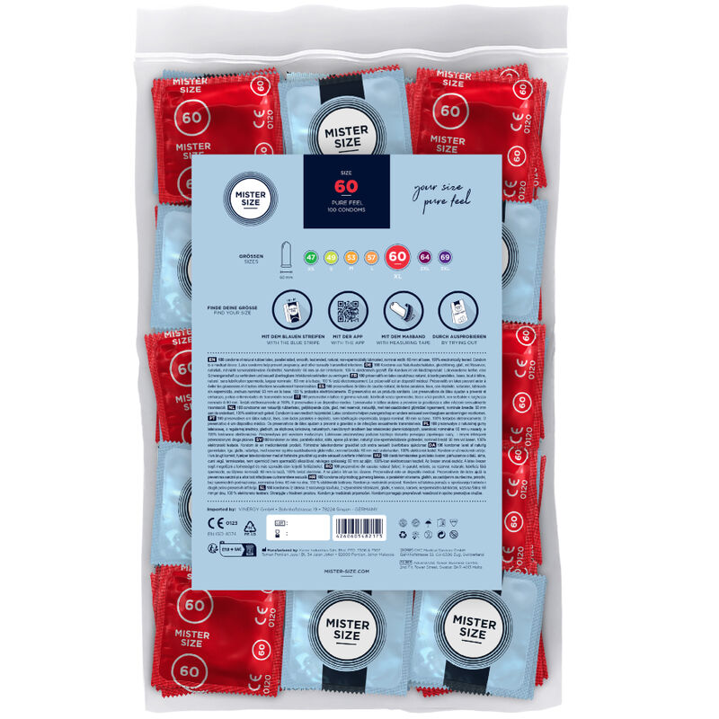 MISTER SIZE Préservatif Taille Xl 60 Mm (100 Unités) — vue détaillée