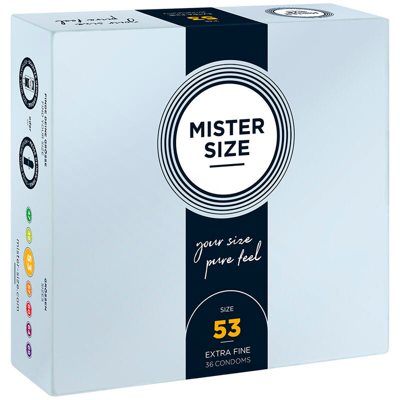 MISTER SIZE Préservatif Taille M 53 Mm (36 Unités) - Aura Intime