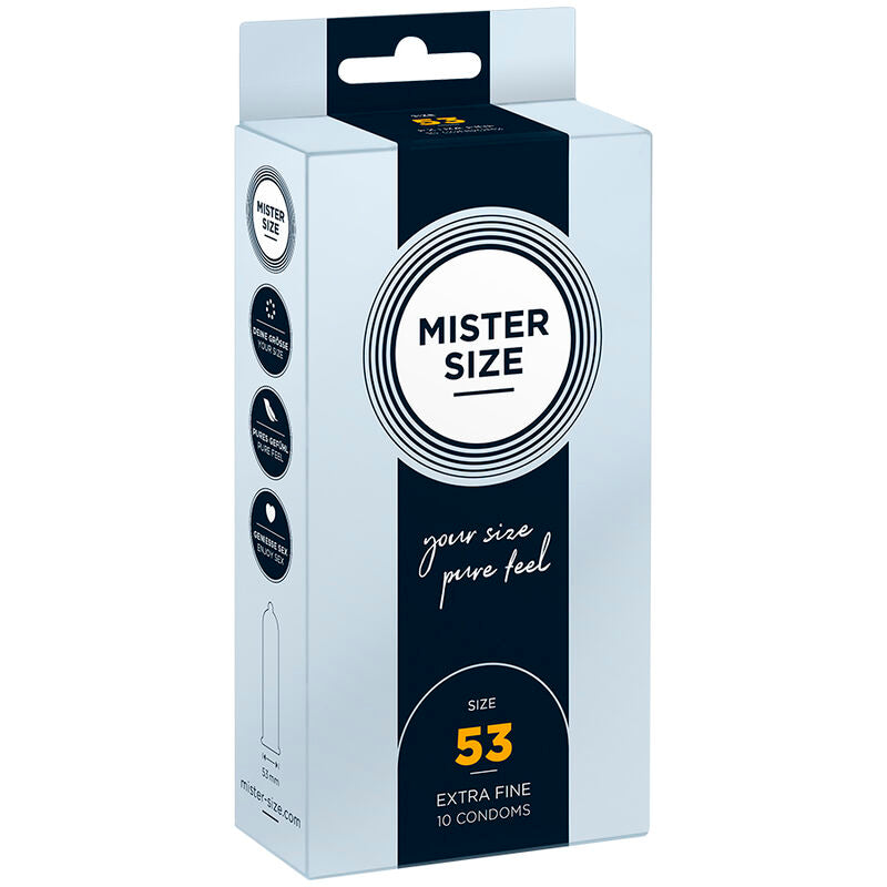 MISTER SIZE Préservatif Taille M 53 Mm (10 Unités) - Aura Intime