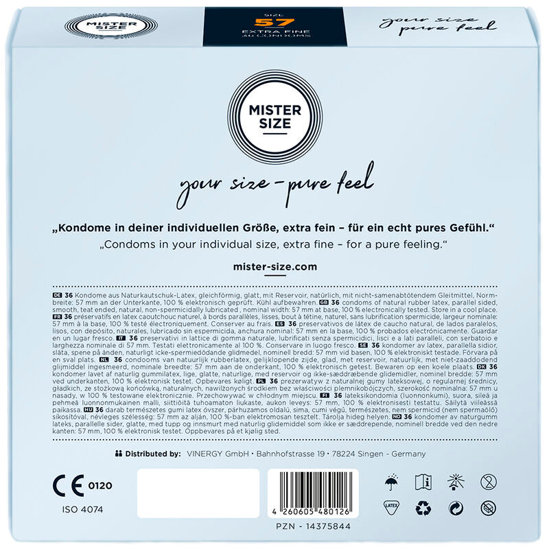 MISTER SIZE Préservatif Taille L 57 Mm (36 Unités) — vue alternative