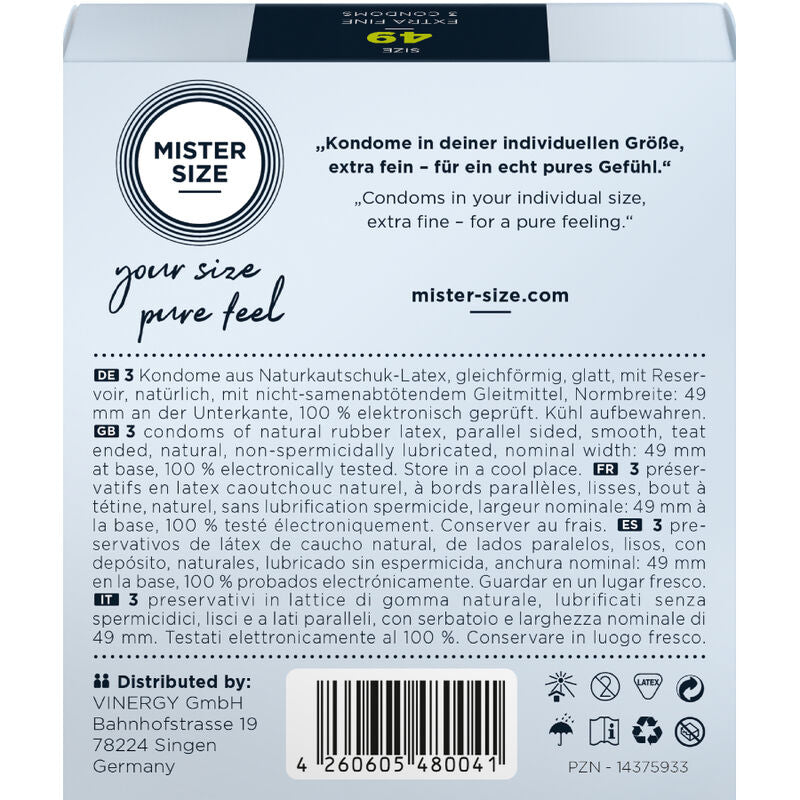 MISTER SIZE Préservatif Taille S 49 Mm (3 Unités) — vue alternative