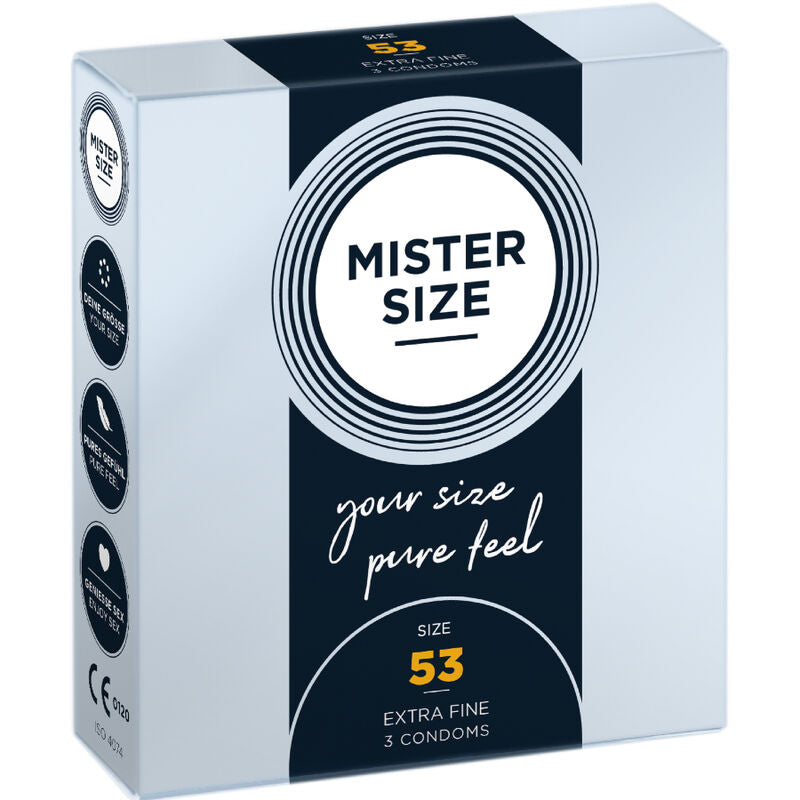 MISTER SIZE Préservatif Taille M 53 Mm (3 Unités) - Aura Intime