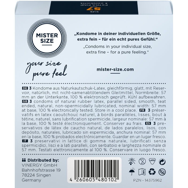 MISTER SIZE Préservatif Taille L 57 Mm (3 Unités) — vue alternative
