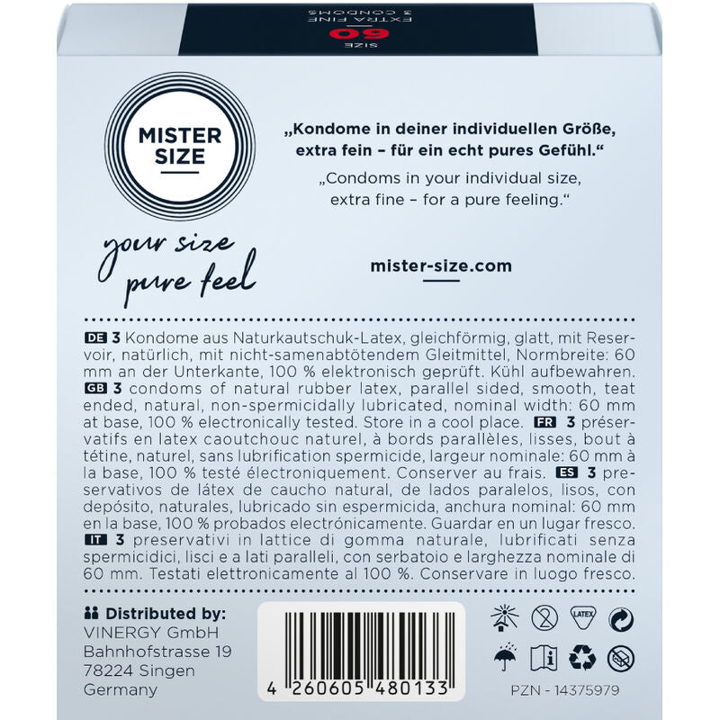 MISTER SIZE Préservatif Taille Xl 60 Mm (3 Unités) — vue alternative