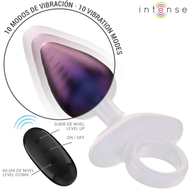 INTENSE ANAL TOYS MICHAEL PLUG ANAL VIBRANT MODÈLE 2 TÉLÉCOMMANDE — vue arrière