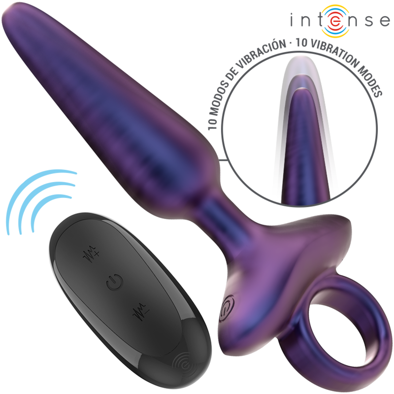 INTENSE ANAL TOYS MARLON PLUG ANAL VIBRANT MODÈLE 4 TÉLÉCOMMANDE — vue détaillée