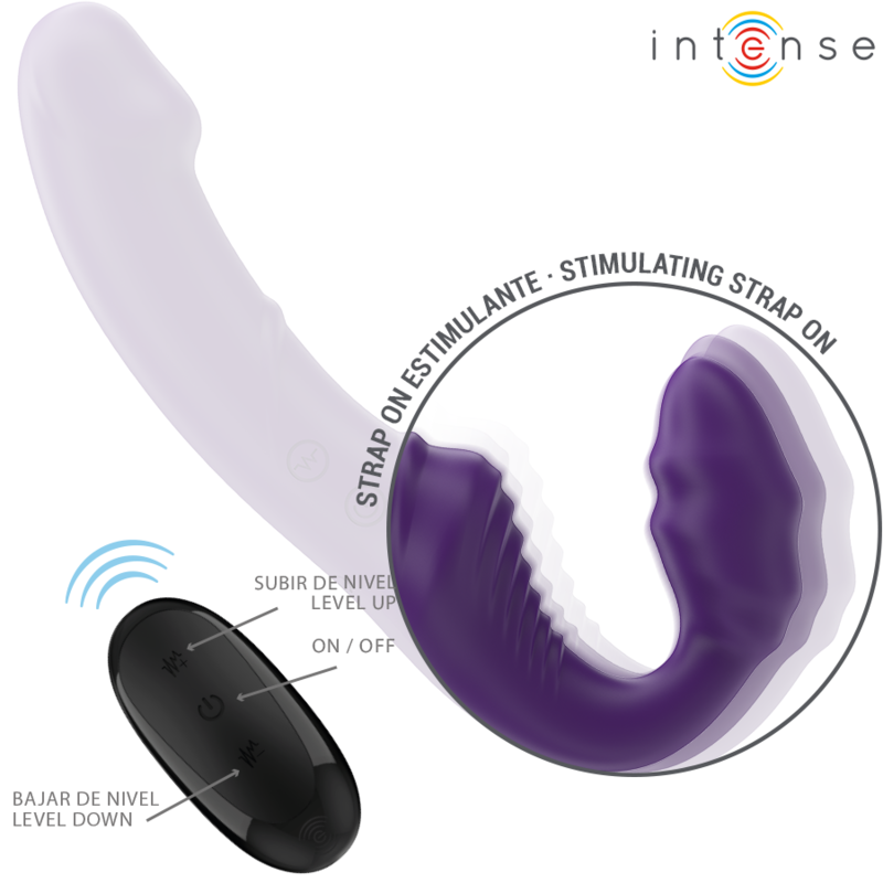 INTENSE REMOTE CONTROL Jill Double Vibrateur 20 Cm Violet Télécommande — vue alternative