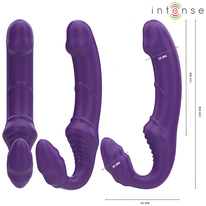 INTENSE REMOTE CONTROL Jill Double Vibrateur 20 Cm Violet Télécommande — vue détaillée