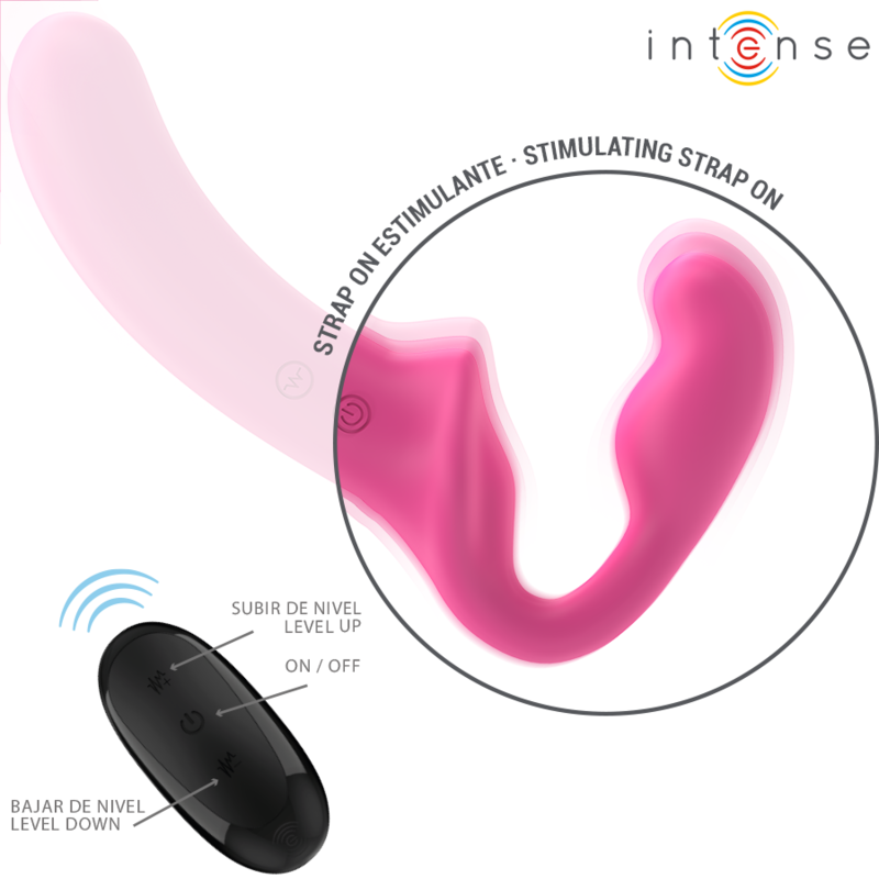INTENSE REMOTE CONTROL AMY DOUBLE VIBRATEUR 20 CM ROSE TÉLÉCOMMANDE — vue alternative