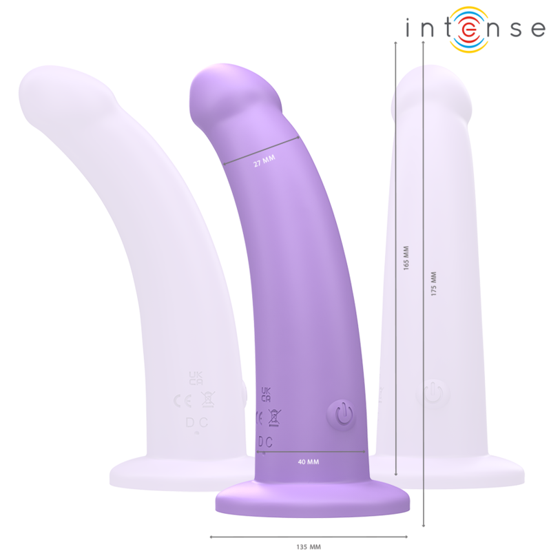 INTENSE REMOTE CONTROL Eddie Vibrateur 17,5 Cm 10 Vibrations Violet Télécommande — vue détaillée
