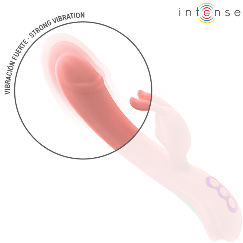 INTENSE HIGH TECH Rachel Vibrateur Rabbit 5 Vibrations Rose — vue détaillée