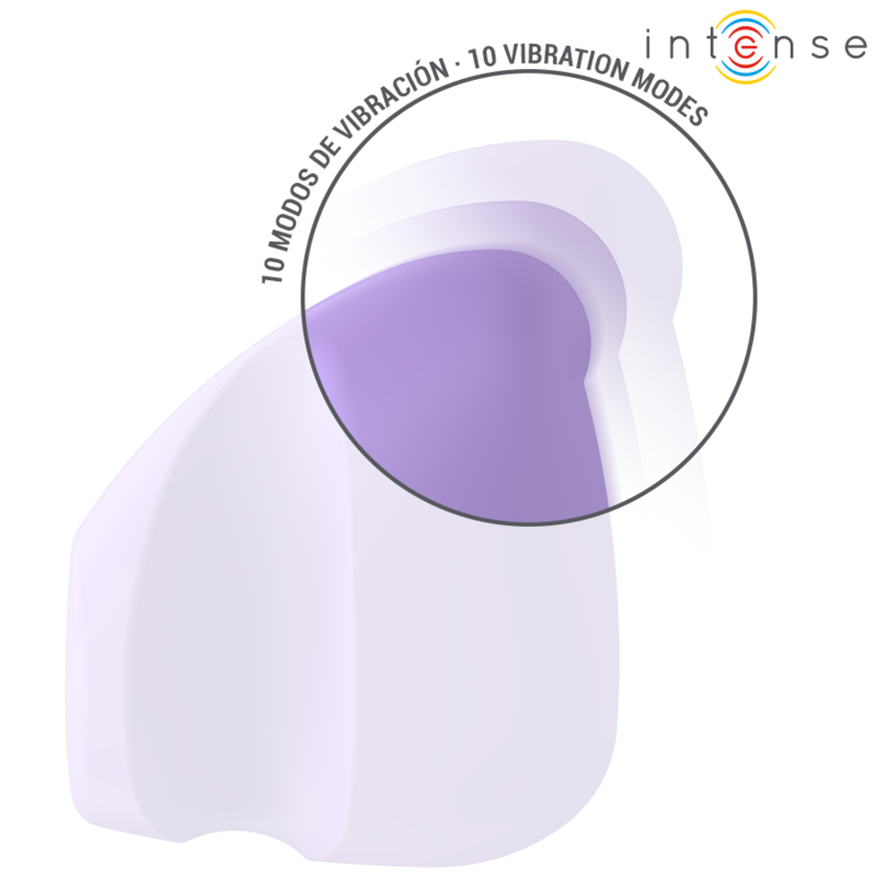 INTENSE FUN TOYS Ursula Stimulateur 10 Vibrations Violet — vue arrière