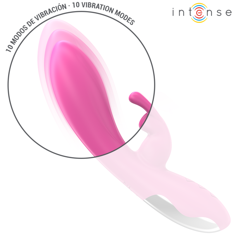 INTENSE HIGH TECH Randall Vibrateur Rabbit 10 Vibrations Rose — accessoires inclus