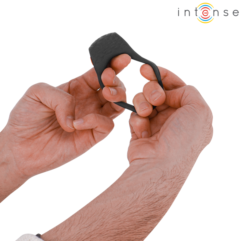 INTENSE - Clover Vibrateur Anneau Pénis 10 Vibrations Noir