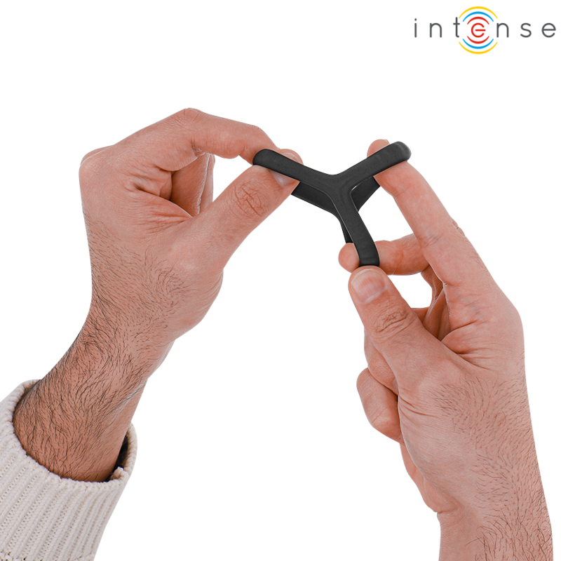 INTENSE FOR HIM CARSON ANNEAU PÉNIS DOUBLE SILICONE NOIR MODÈLE 4 — vue alternative