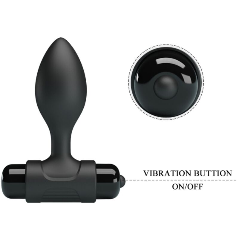 PRETTY LOVE PARTY UP VIBRA BUTT 10 VIBRATIONS PLUG ANAL NOIR — accessoires inclus