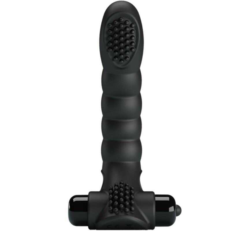 PRETTY LOVE Vibrateur Doigt Alexander 10 Vibrations Noir — vue détaillée