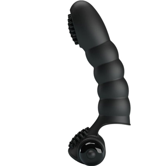 PRETTY LOVE Vibrateur Doigt Alexander 10 Vibrations Noir - Aura Intime