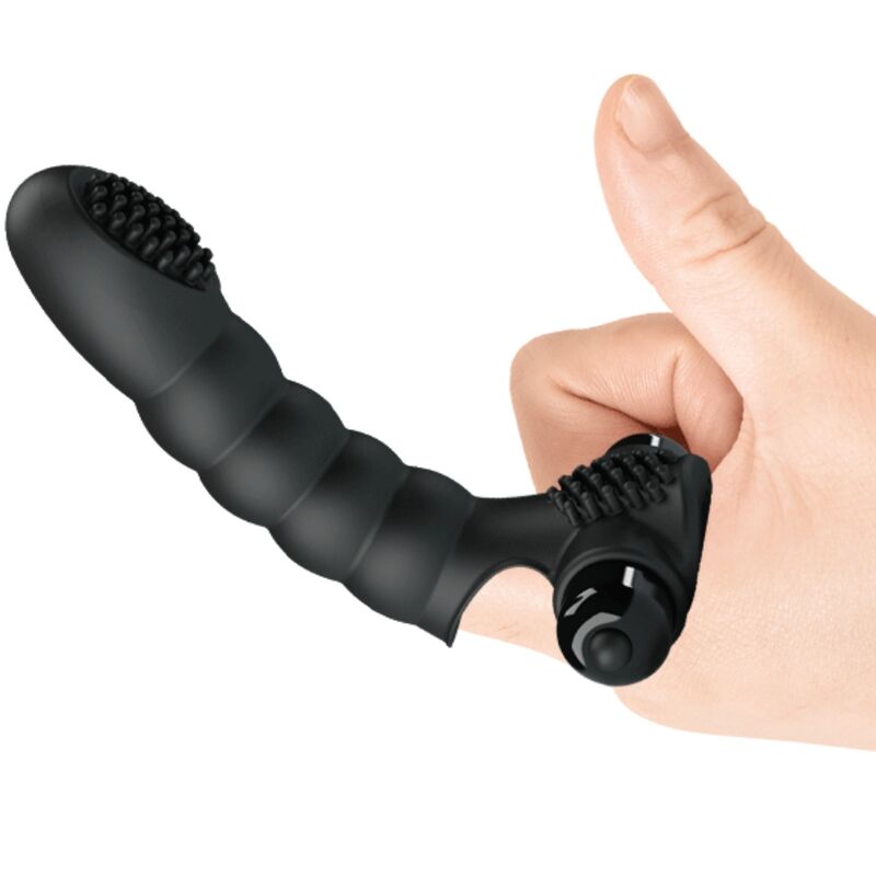 PRETTY LOVE Vibrateur Doigt Alexander 10 Vibrations Noir — vue alternative