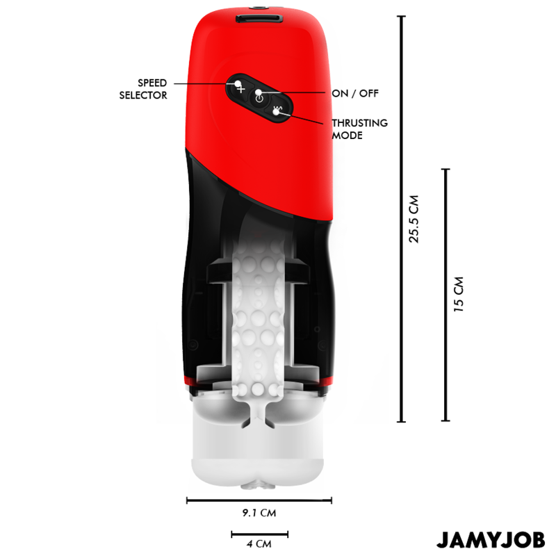 JAMYJOB - Masturbateur Vagin Automatique Xpeed 5 Modes De Poussée Et Effet Sonore