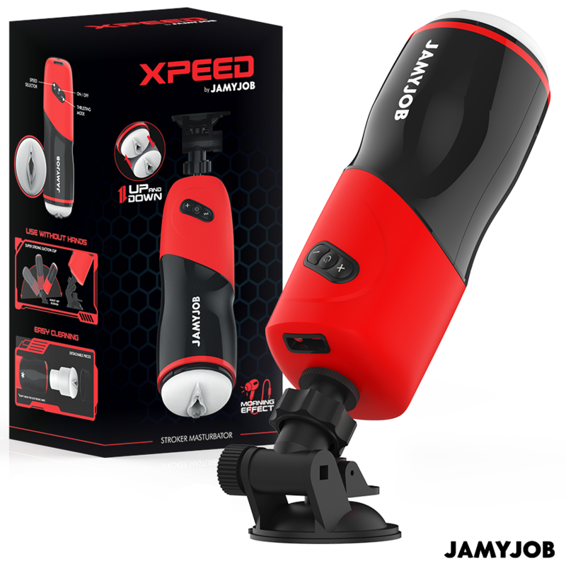 JAMYJOB - Masturbateur Vagin Automatique Xpeed 5 Modes De Poussée Et Effet Sonore