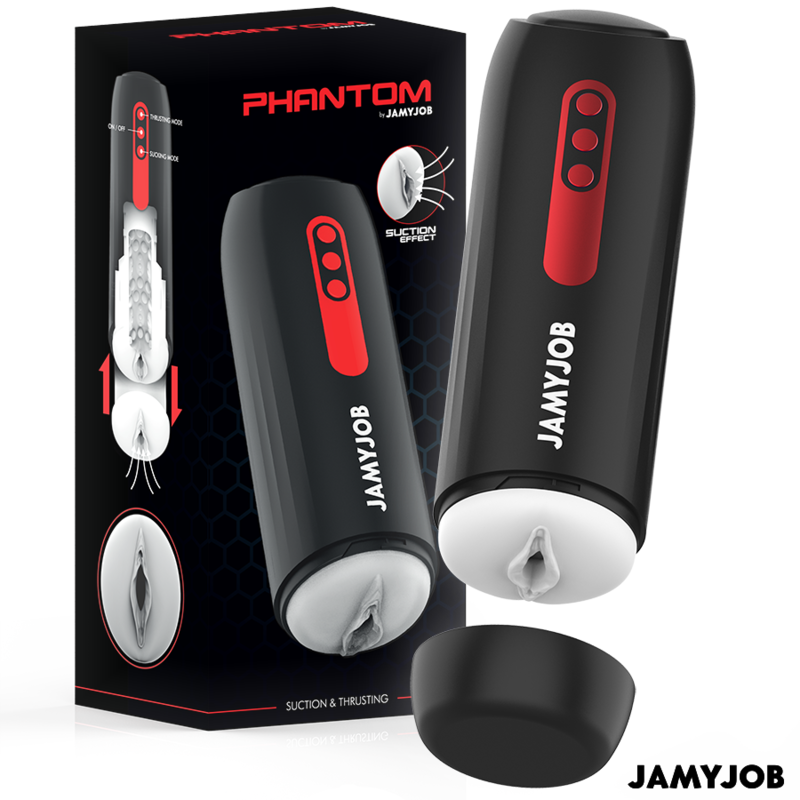 JAMYJOB - Masturbateur Vagin Automatique Phantom 5 Modes D'Aspiration Et De Pousse