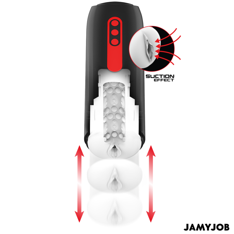 JAMYJOB MASTURBATEUR VAGIN AUTOMATIQUE PHANTOM 5 MODES D'ASPIRATI... — vue alternative