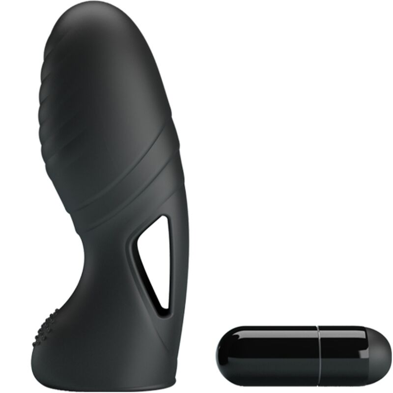 PRETTY LOVE Alan Vibrateur Doigts Silicone Noir — vue arrière