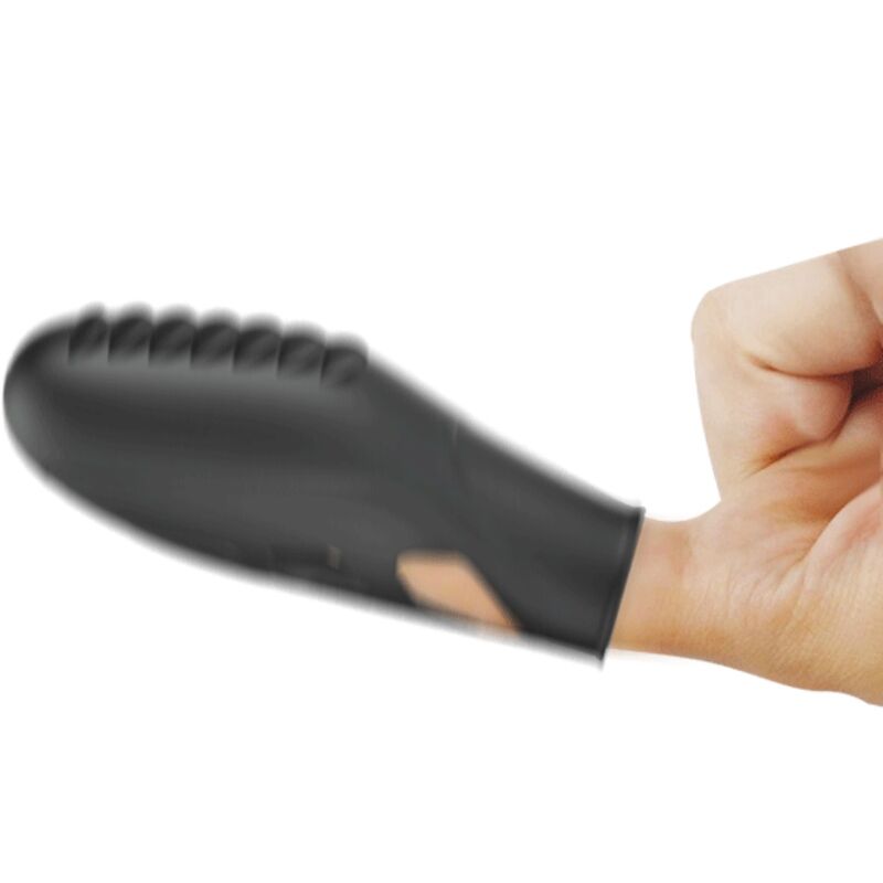 PRETTY LOVE Vibrateur Doigt Silicone Gilo Noir — vue alternative