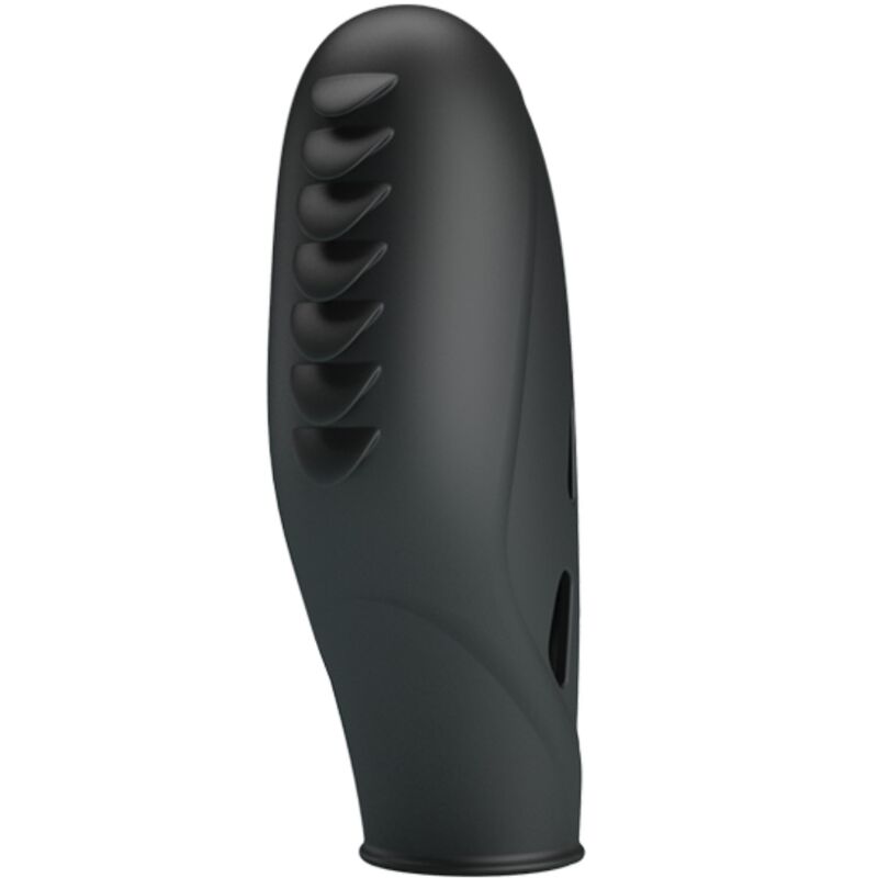 PRETTY LOVE Vibrateur Doigt Silicone Gilo Noir — vue détaillée