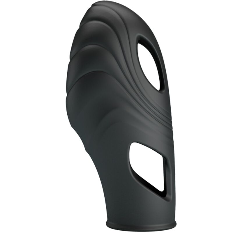 PRETTY LOVE Vibrateur Doigt Silicone Lich Noir - Aura Intime