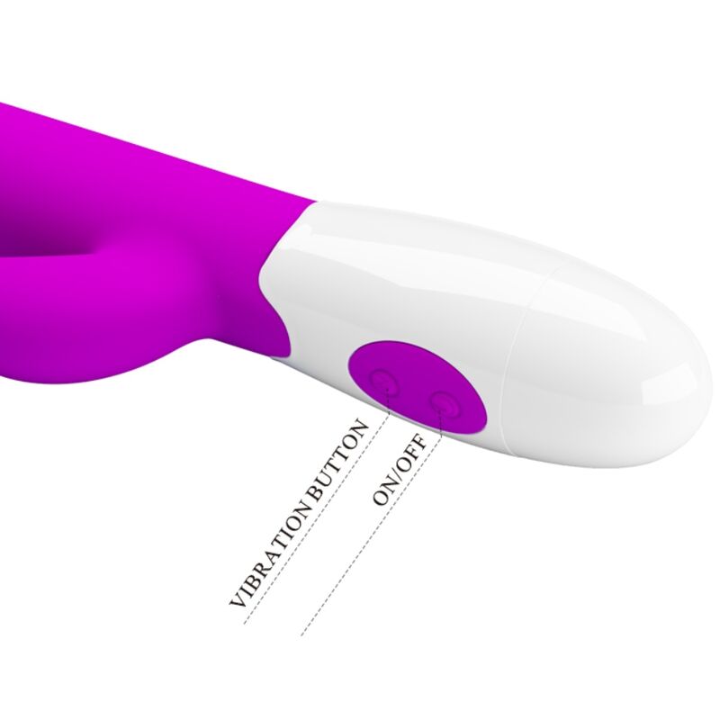 PRETTY LOVE Vibrateur Centaure Lapin 30 Modes Vibration Violet — vue arrière