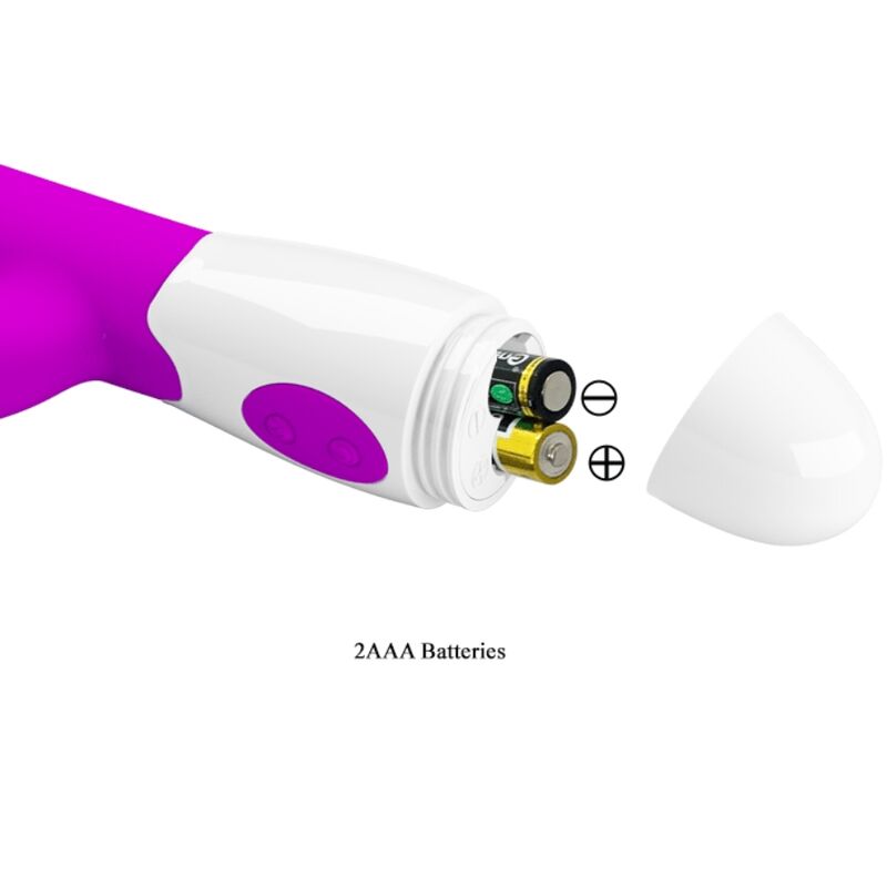 PRETTY LOVE Vibrateur Centaure Lapin 30 Modes Vibration Violet — accessoires inclus
