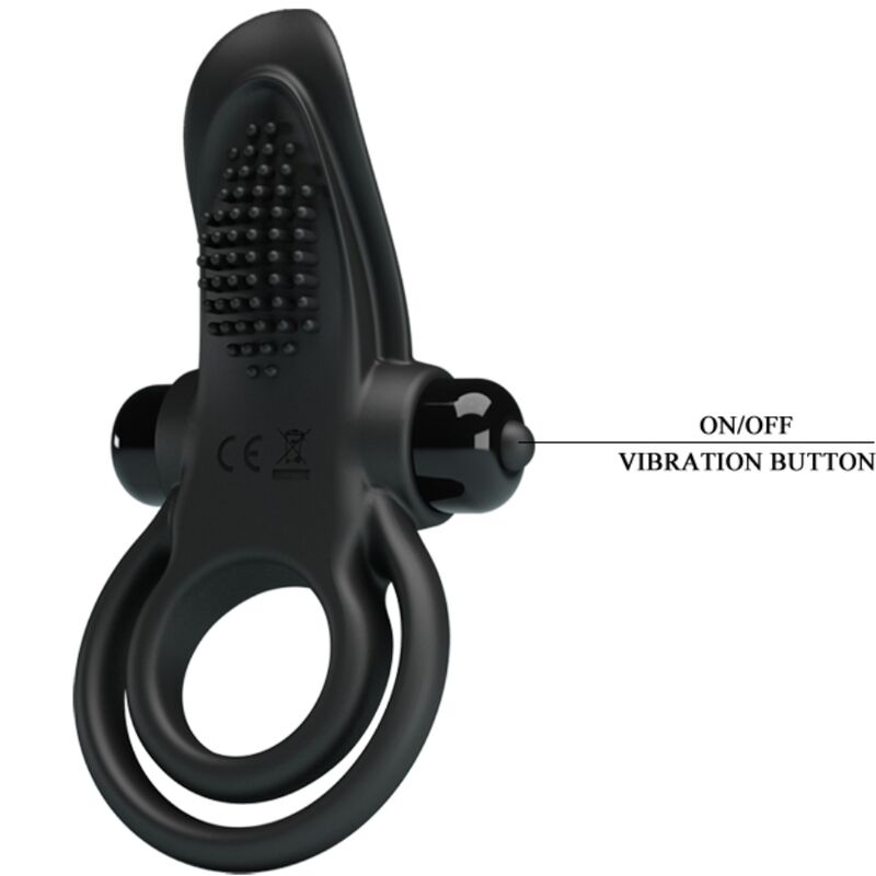 PRETTY LOVE DOUBLE ANNEAU VIBRANT + STIMULATEUR CLITORIS 10 VIBRATION... — vue arrière