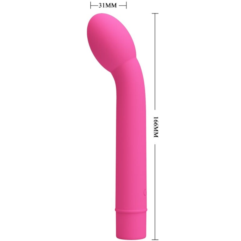 PRETTY LOVE Vibrateur Point G Logan 10 Vibrations Rose — vue arrière