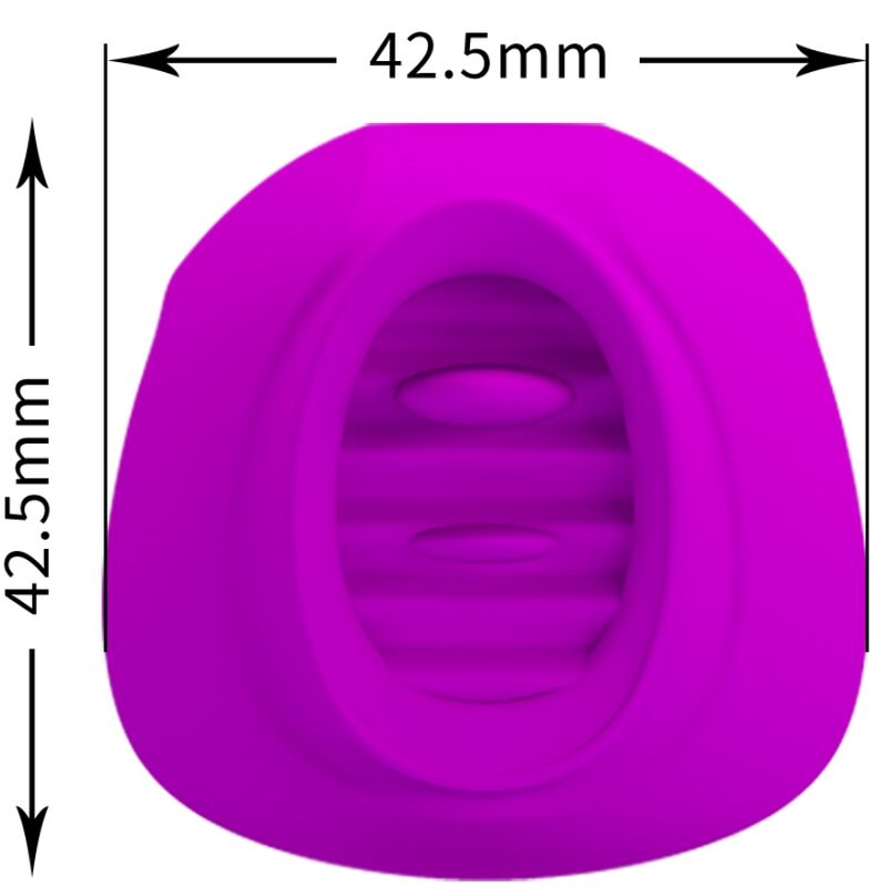 PRETTY LOVE Stimulateur Clitoris Estelle Tongue 12 Vibrations Violet — vue alternative
