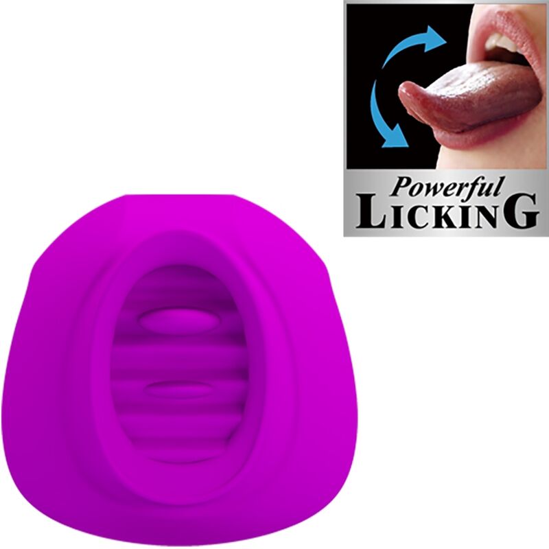 PRETTY LOVE Stimulateur Clitoris Estelle Tongue 12 Vibrations Violet — vue détaillée