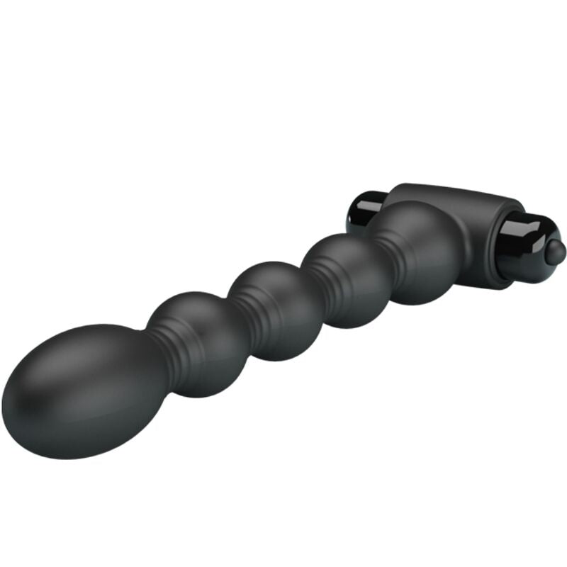 PRETTY LOVE - Plug Anal Lynn Silicone 10 Vibrations Noir