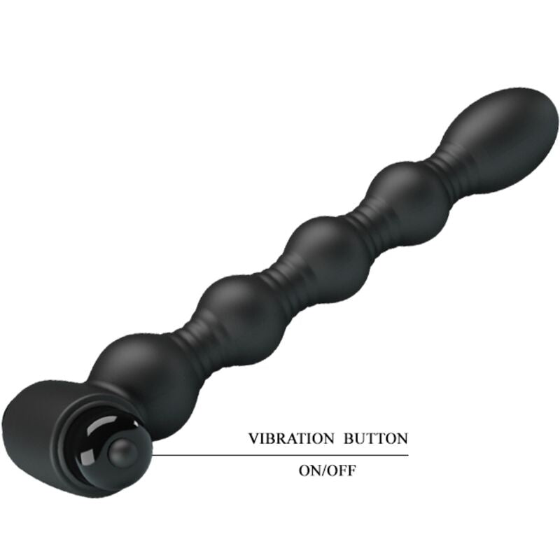 PRETTY LOVE PLUG ANAL LYNN SILICONE 10 VIBRATIONS NOIR — accessoires inclus