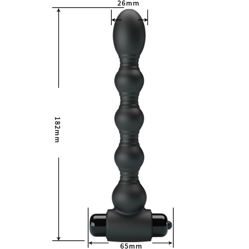 PRETTY LOVE PLUG ANAL LYNN SILICONE 10 VIBRATIONS NOIR — vue alternative