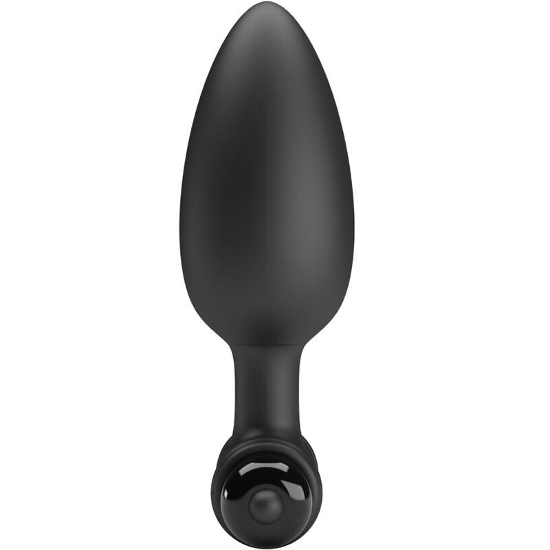 PRETTY LOVE VIBRA BUTT PLUG 2 PLUG ANAL 10 VIBRATIONS NOIR — vue détaillée