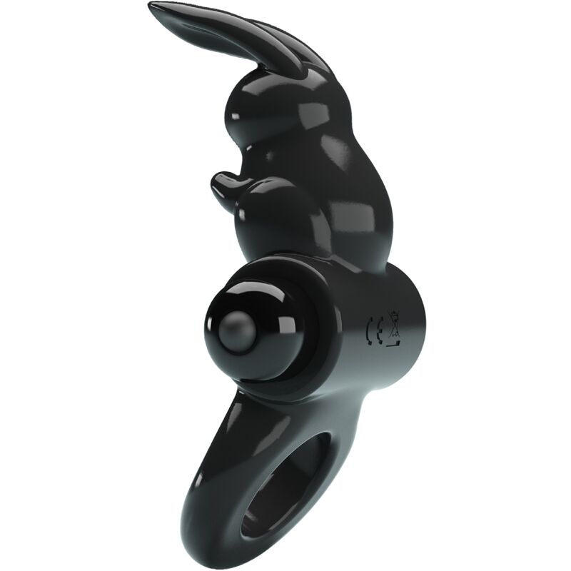 PRETTY LOVE PARTY UP ANNEAU VIBRATEUR EXCITANT RABBIT 10 VIBRATIONS NOIR — vue détaillée