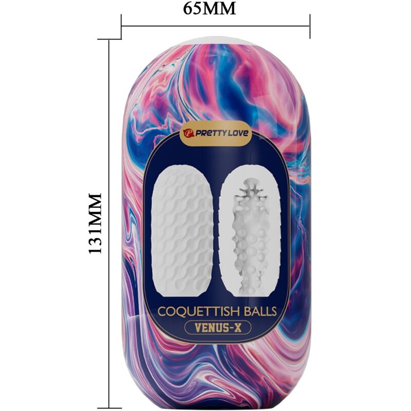 PRETTY LOVE COQUETTISH BALLS MASTURBATEUR HOMME SILICONE BLANC — vue alternative