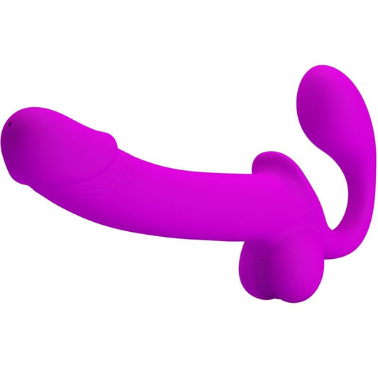 PRETTY LOVE Stimulateur Double Strap-On Kelpie Violet - Aura Intime