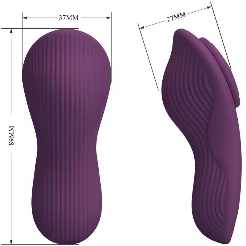PRETTY LOVE Mane Lay On Masseur Clitoris 10 Vibrations Télécommande V... — vue arrière