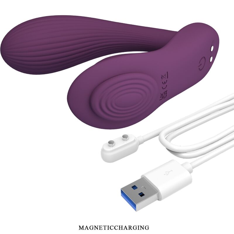 PRETTY LOVE Franz Masseur Vibrateur Application Gratuite Violet — vue arrière